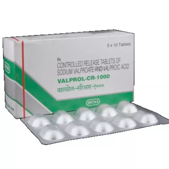Valprol-CR 1000 Tablet with Sodium Valproate and Valproic Acid