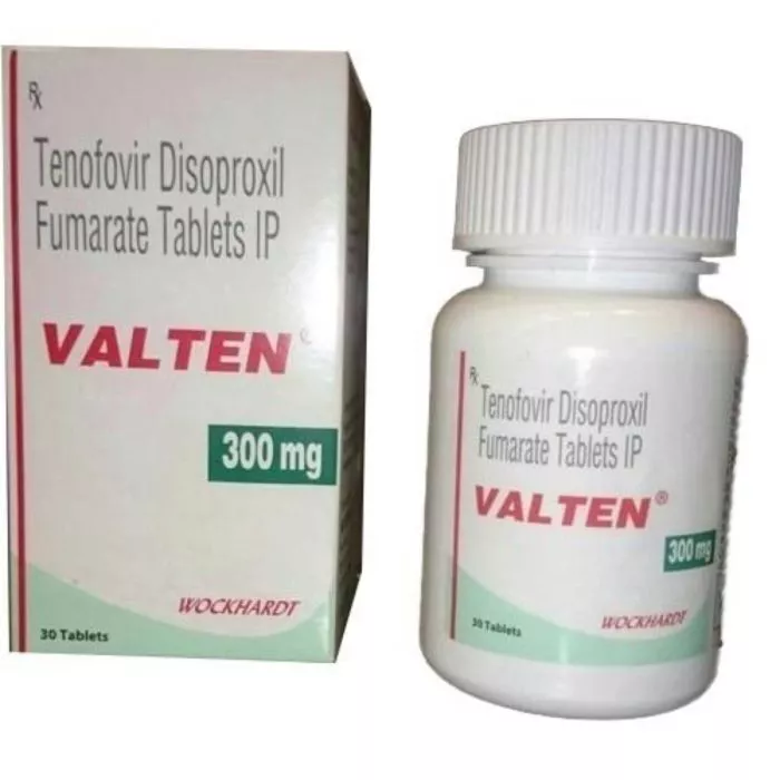 Valten 300 Mg Tablet with Tenofovir disoproxil fumarate                 