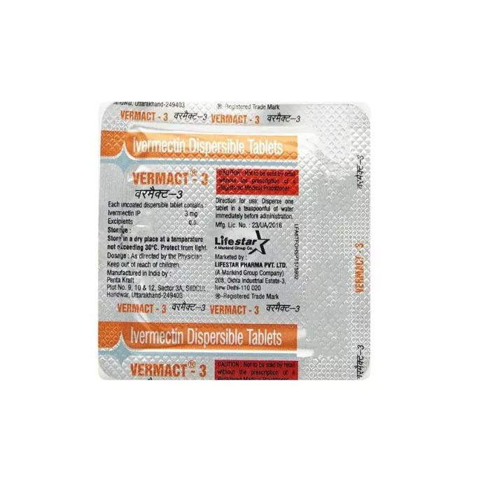 Vermact 3 Tablet DT with Ivermectin