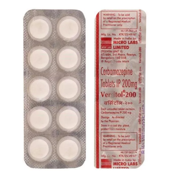Versitol 200 Mg Tablet with Carbamazepine
