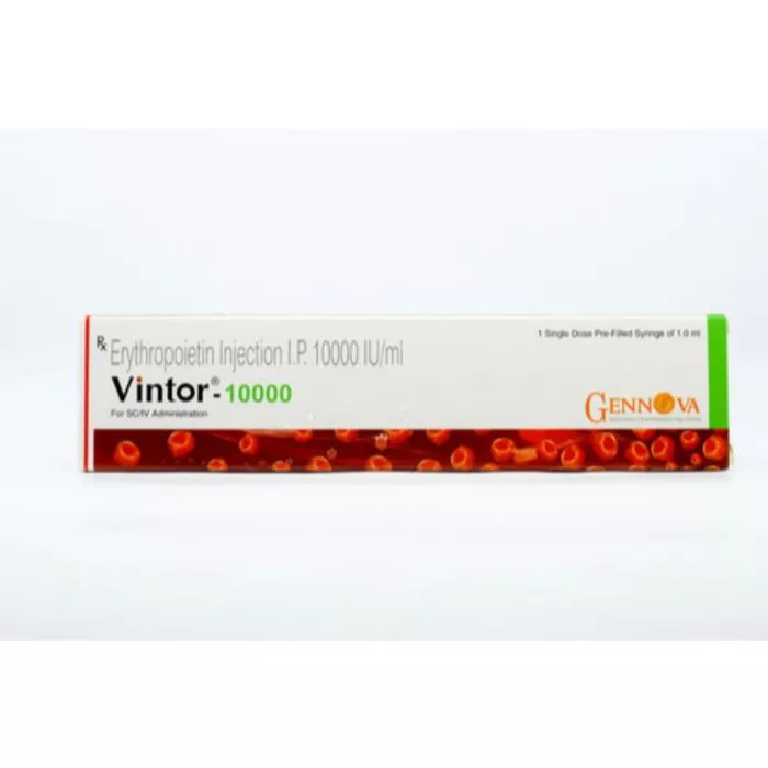 Vintor 10000 IU Injection 1 ml with Recombinant Human Erythropoietin Alfa                      