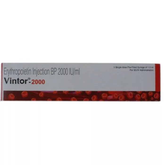 Vintor 2000 IU 1 ml  Injection with Recombinant Human Erythropoietin Alfa
