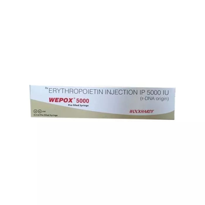 Wepox 5000 IU 0.5 ml Injection with Epoetin Alfa