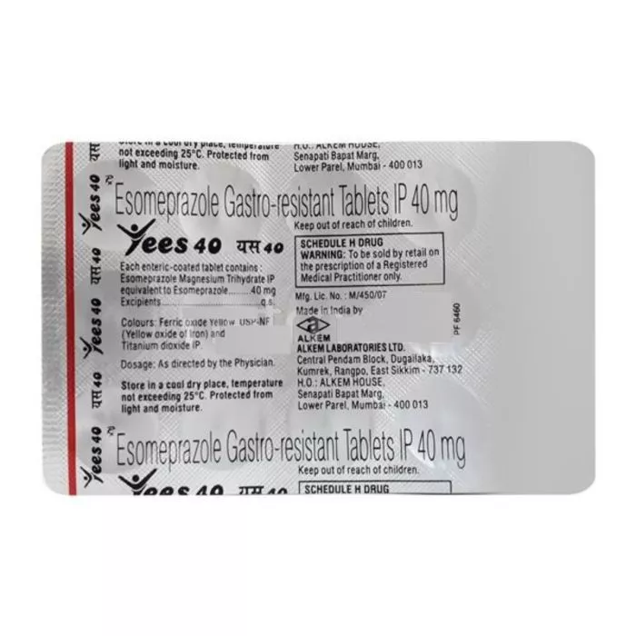 Yees 40 Mg Tablet with Esomeprazole