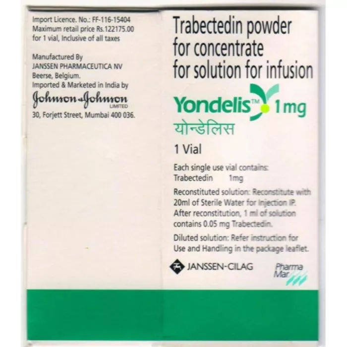 Yondelis 1 Mg Injection with Trabectedin