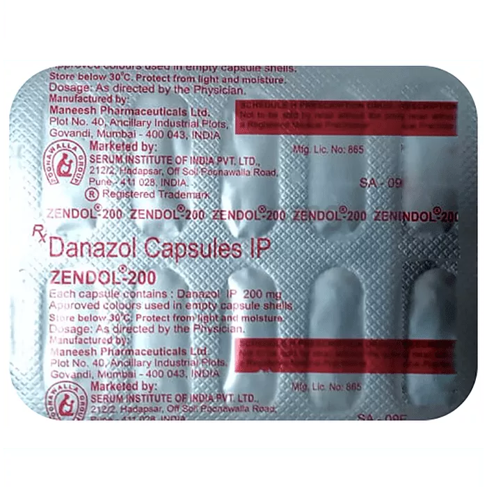 Zendol 200 Mg Capsule with Danazol
