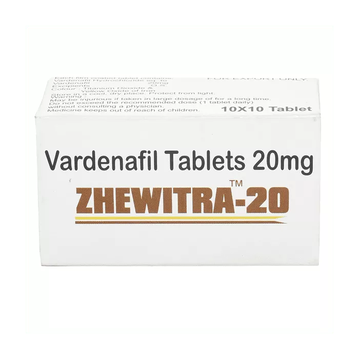 Zhewitra 20 Mg with Vardenafil               