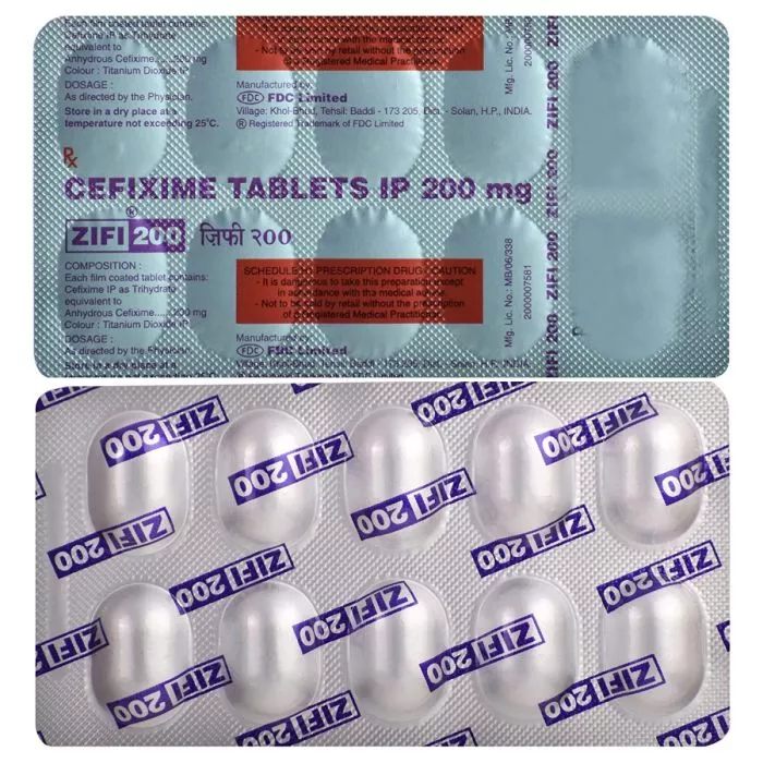 Zifi 200 Tablet with Cefixime