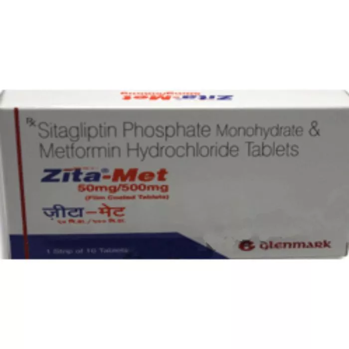 Zita Met 50 Mg/500 Mg Tablet with Sitagliptin and Metformin                       