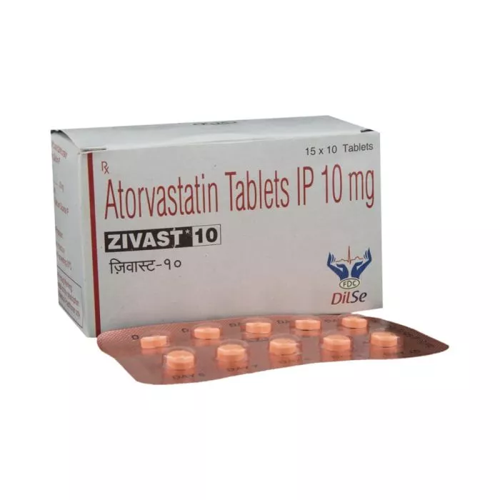 Zivast 10 Tablet with Atorvastatin
