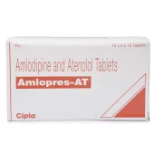 Amlopres AT 5 + 50 Mg with Amlodipine Besilate + Atenolol