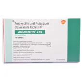 Augmentin 375 Mg Tablet with Amoxicillin Clavulanic Acid                  
