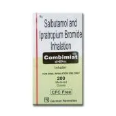 Combimist 100 Mcg + 20 Mcg Inhaler with Salbutamol + Ipratropium