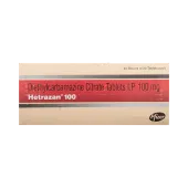 Hetrazan 100 Tablet with Diethylcarbamazine