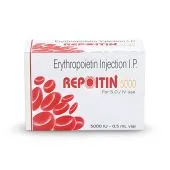 Repoitin 5000 IU Injection 1 ml with Recombinant Human Erythropoietin Alfa